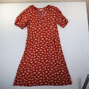 Free Assembly Midi Dress Medium V-neck